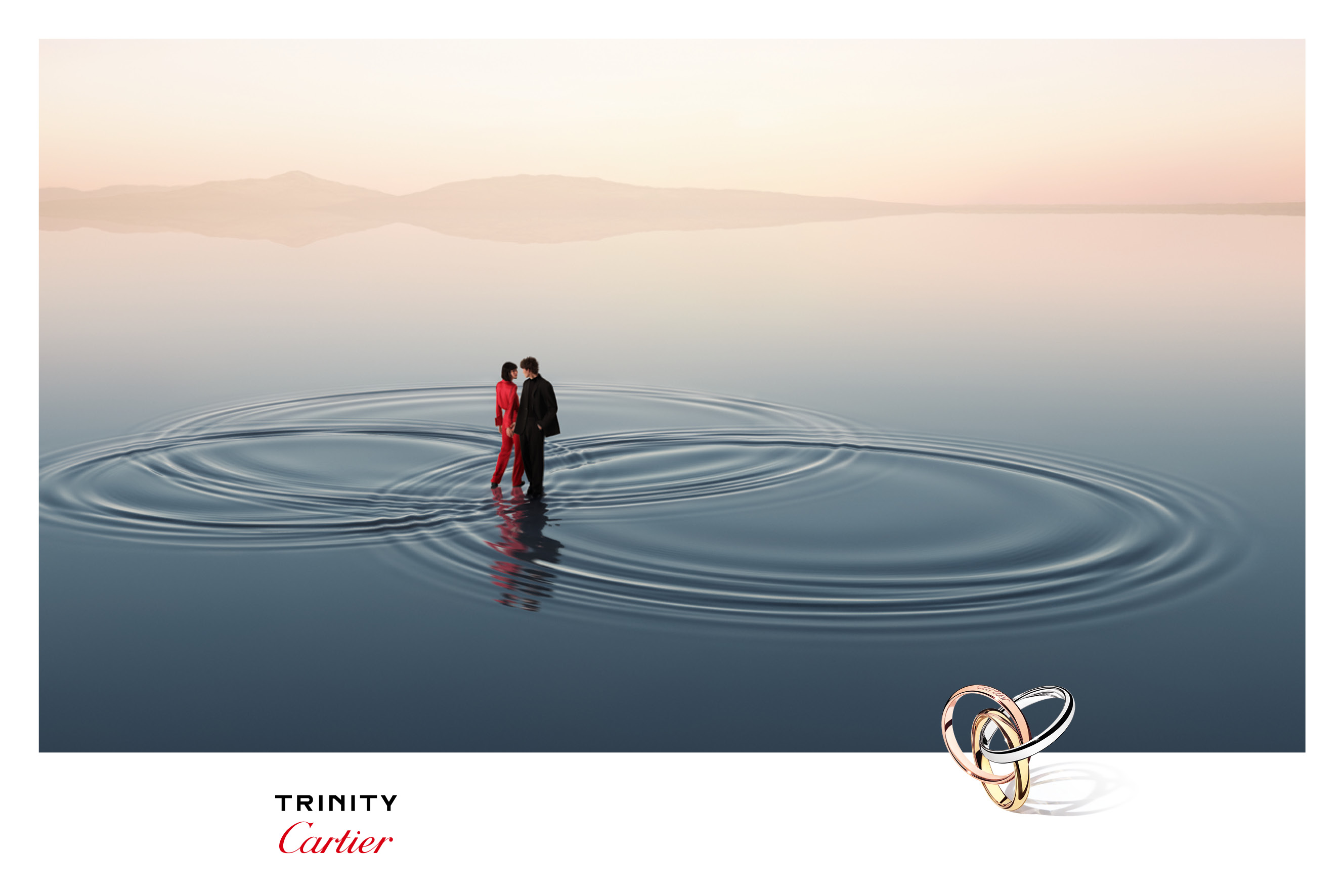 Campagne publicitaire Trinity par Cartier