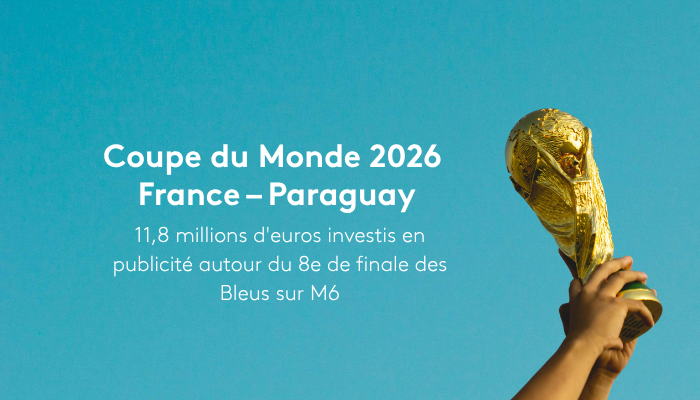 France – Paraguay : 11,8 millions d'euros investis en publicité autour du 8e de finale des Bleus sur M6