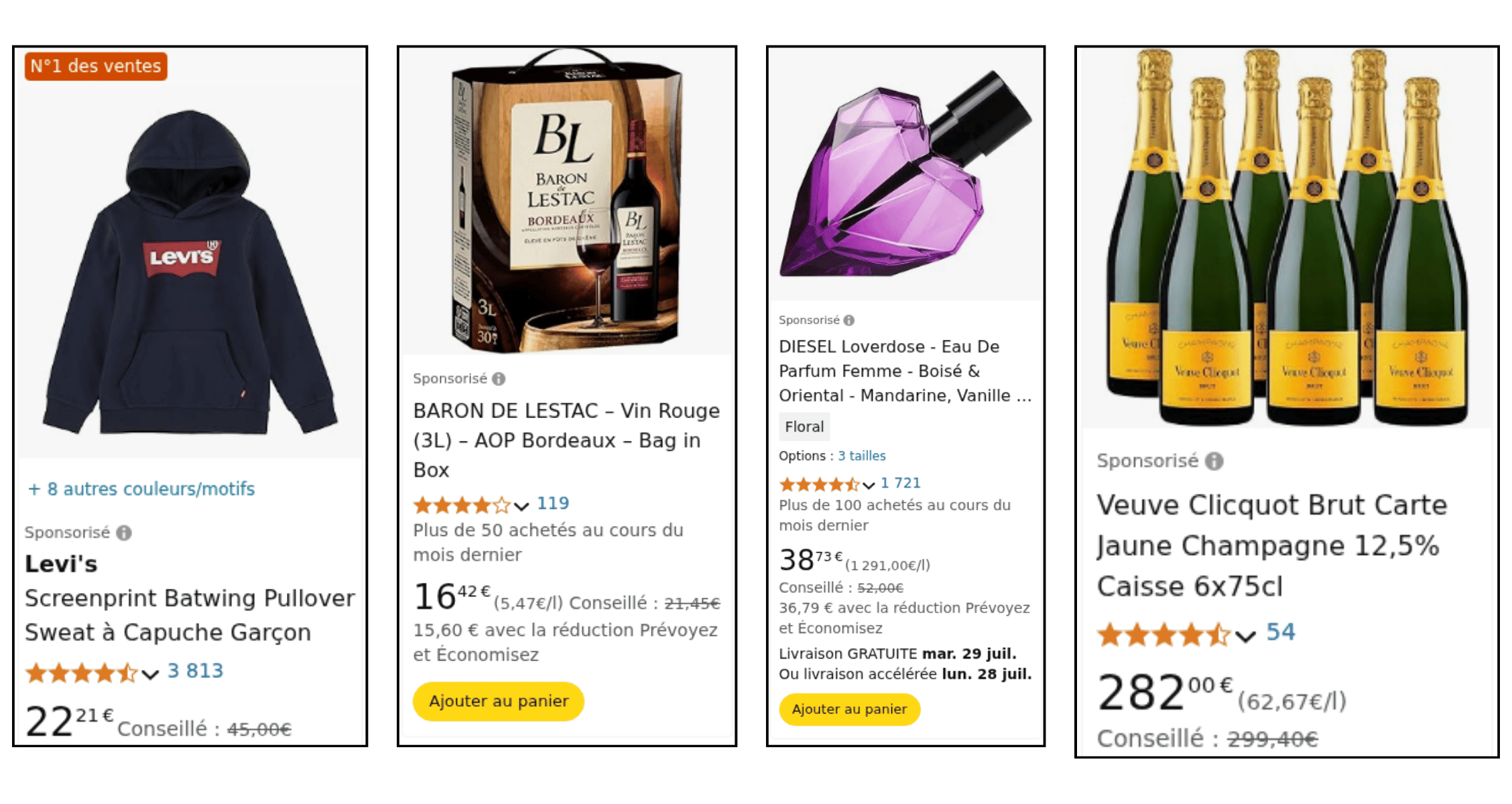 Exemples pub Amazon Ads